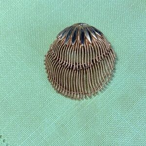 Trifari Gold Scallop Shell Brooch